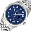 Image 2 : Rolex Mens Stainless Steel Diamond Datejust Wristwatch