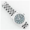 Image 7 : Rolex Ladies Midsize Stainless Steel Blue Index Datejust Wristwatch