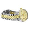 Image 6 : Rolex Mens Two Tone Champagne Index Datejust Wristwatch With Rolex Box
