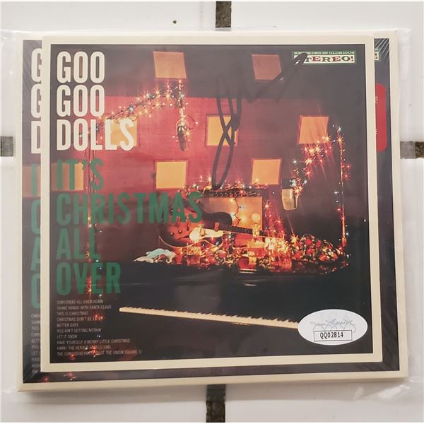 Johnny Rzeznik of the Goo Goo Dolls.  Autographed CD cover.  JSA COA.