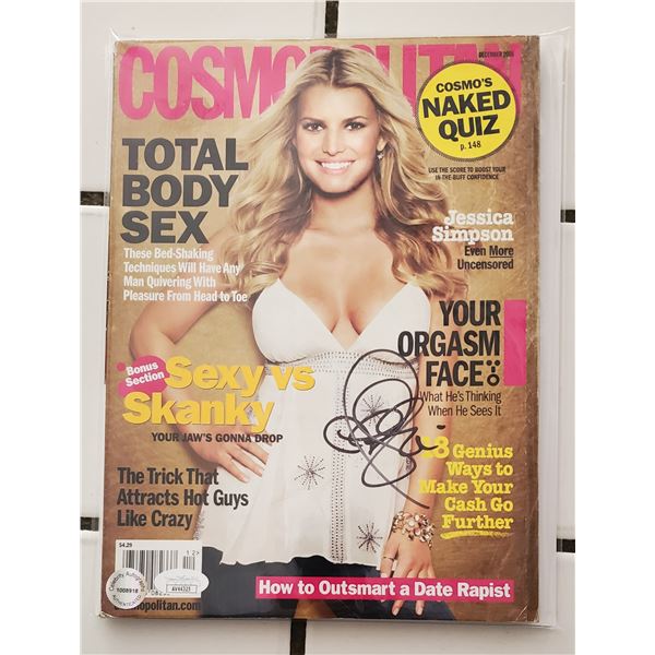Jessica Simpson  Autographed Magazine.  JSA COA.