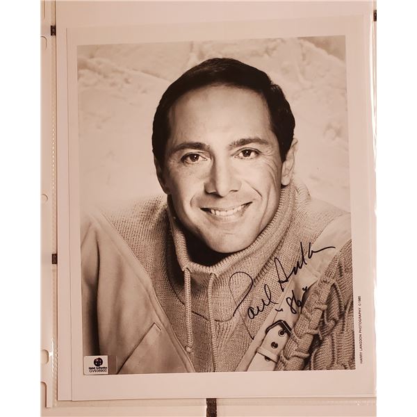 Paul Anka  Autographed 8” x 10” Photograph.  Global Authentics COA.