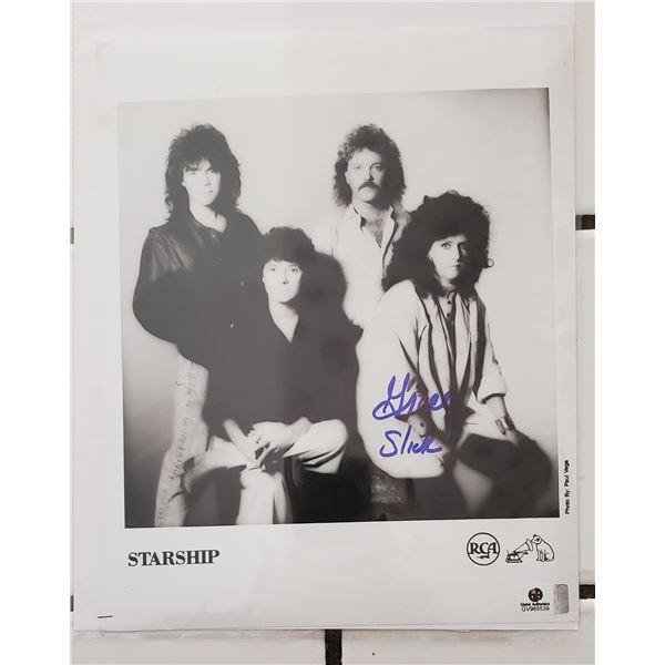 Grace Slick  Autographed 8” x 10” Photograph.  Global Authentics COA.