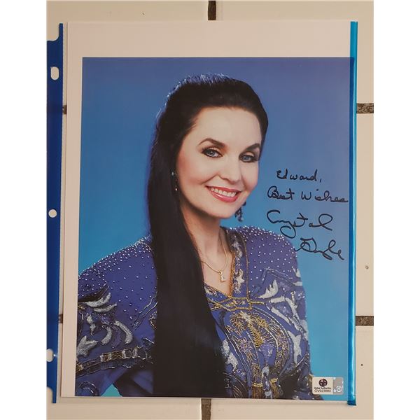 Crystal Gayle  Autographed 8” x 10” Photograph.  Global Authentics COA