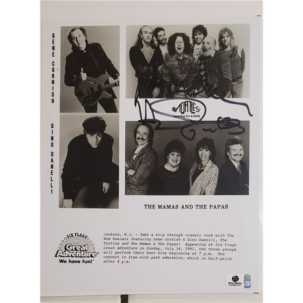 Mark Volman and Howard Kaylan, of The Turtles, Signed 8” x 10” Photo. Global Authe