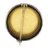 Image 3 : Antique 18k Gold Silver Hand Enamel Portrait & Old Cut Diamond Frame Pin Brooch