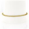 Image 2 : 14k Two Tone Gold 7.5" 3.1mm Fancy Polished Unique Twisted Link Chain Bracelet