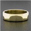 Image 2 : 14k Yellow Gold 5.8mm Wide Polished Faceted Eternity Stack Wedding Band Ring