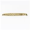 Image 3 : Antique Art Nouveau 14k Yellow Gold Peridot Seed Pearl Open Work Bar Pin Brooch