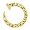 Image 1 : 14K Yellow Gold Polished Greek Key Squared Open Work Round Nail Pendant