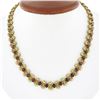 Image 1 : Vintage 14K Gold 21 ctw GIA Burma Ruby & Diamond Figure 8 Link Statement Necklac