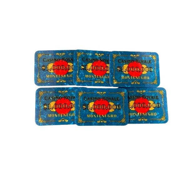 007 James Bond Casino Royale Poker Plaques Movie Props