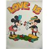 Image 1 : Vintage Mickey and Minnie Mouse "Love Is" Poster