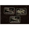 Image 1 : 3-1 GRAM .999 SILVER MINI BARS: ALL JET THEMED