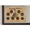 Image 1 : WWII OBSOLETE 8 COIN SET IN HARD PLASTIC CASE: