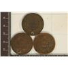 Image 2 : 3 US LARGE CENTS WITH PROBLEMS: HOLED & FLAT EDGE