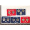 Image 1 : 5 UNC JEFFERSON NICKEL SETS 2004-P & D