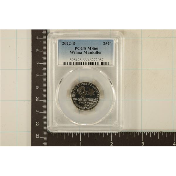 2022-D WILMA MANKILLER US QUARTER PCGS MS66