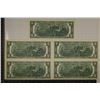 Image 2 : 5-1976 US $2 CRISP UNC FRN'S GREEN SEALS WITH