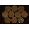 10 ASSORTED INDIAN HEAD CENTS: 1900-1907