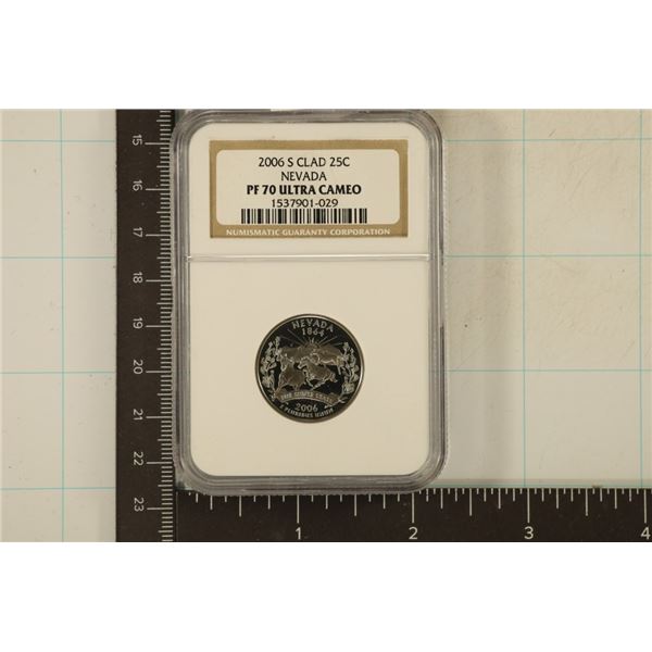 2006-S NEVADA QUARTER NGC PF70 ULTRA CAMEO