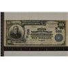 1902 US $10 NATIONAL CURRENCY FOND DU LAC BLUE