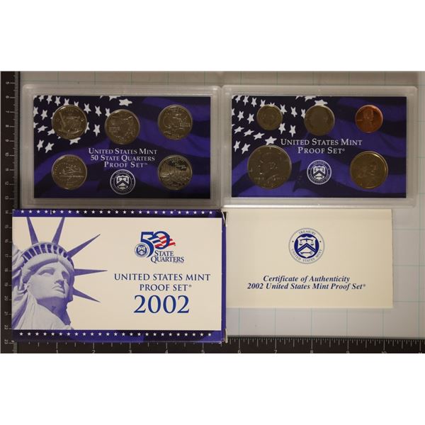 2002 US PROOF SET (WITH BOX) & WITH CERTIFICATE
