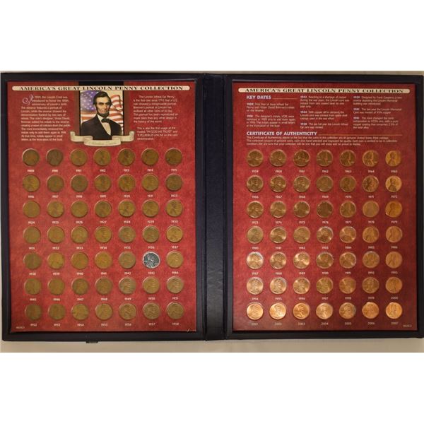 AMERICAS GREAT LINCOLN PENNY COLLECTION BOOK