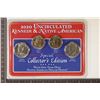 Image 1 : 2020 KENNEDY AND NATIVE AMERICAN 4 COIN SET WITH