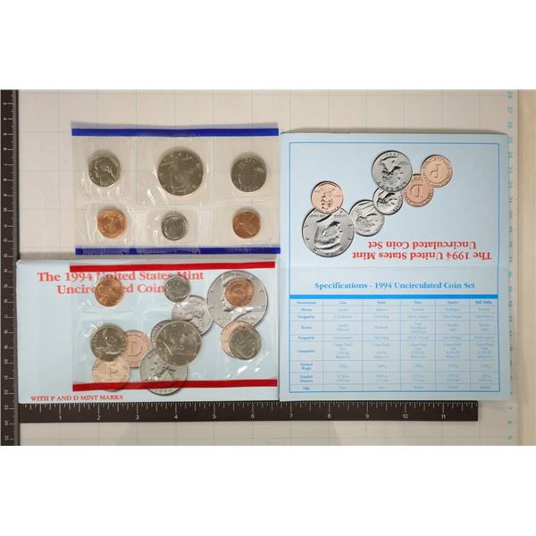 1994 US MINT SET (UNC) P/D (WITH ENVELOPE) AND