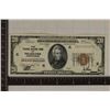 Image 1 : 1929 US $20 NATIONAL CURRENCY BROWN SEAL CRISP UNC