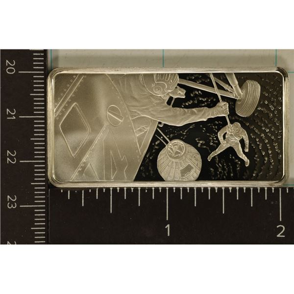 .93 TROY OZ. STERLING SILVER INGOT PROJECT MERCURY