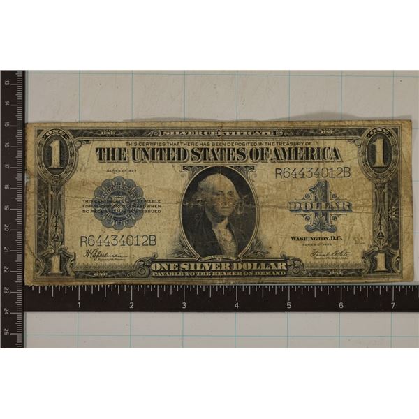 1923 US $1 HORSEBLANKET SILVER CERT. LARGE SIZE