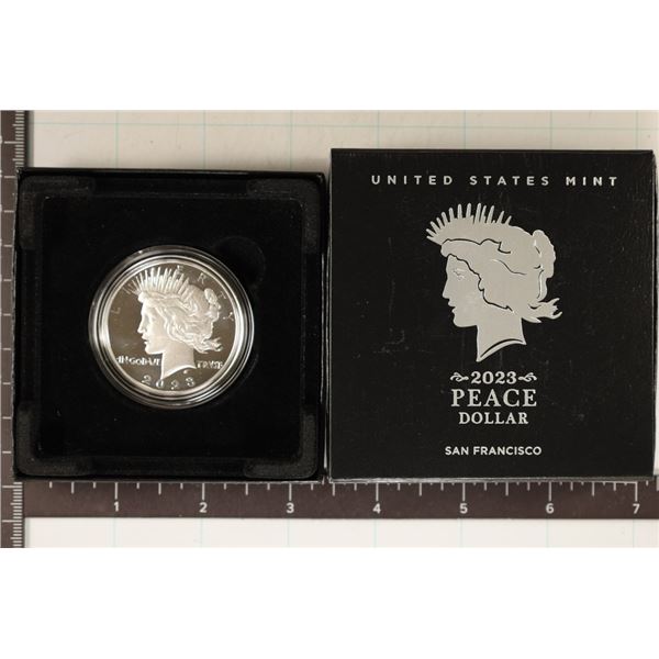 2023-S PEACE SILVER DOLLAR PROOF WITH CERTIFICATE