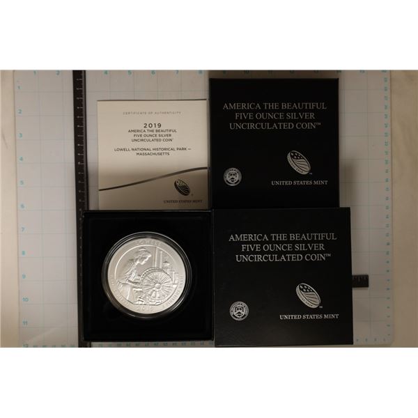 2019-P SILVER 5 OZ. AMERICA THE BEAUTIFUL COIN