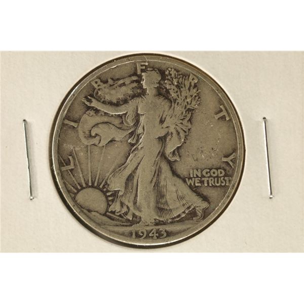 1943-D SILVER WALKING LIBERTY HALF DOLLAR
