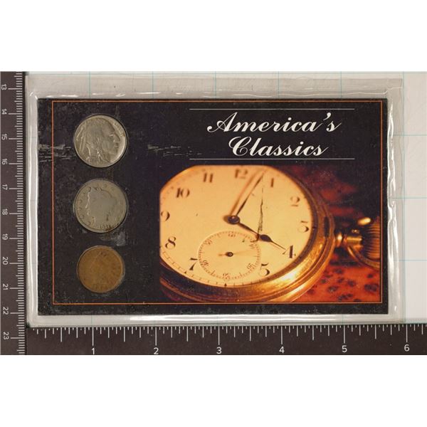 AMERICAN CLASSICS 3 COIN SET FEATURING A 1904