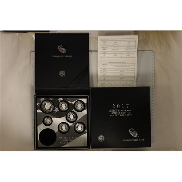 2017 LIMITED EDITION US SILVER PROOF SET MISSING