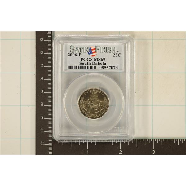 2006-S SOUTH DAKOTA QUARTER PCGS MS69
