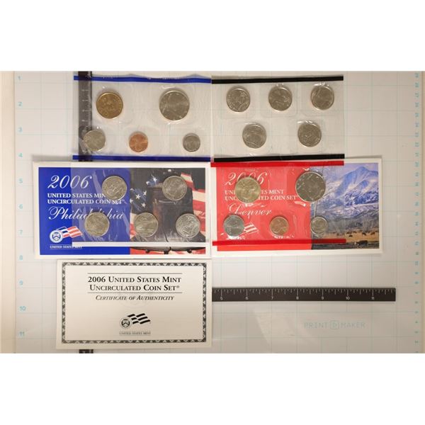 2006 US MINT SET (UNC) P/D (WITH ENVELOPES)