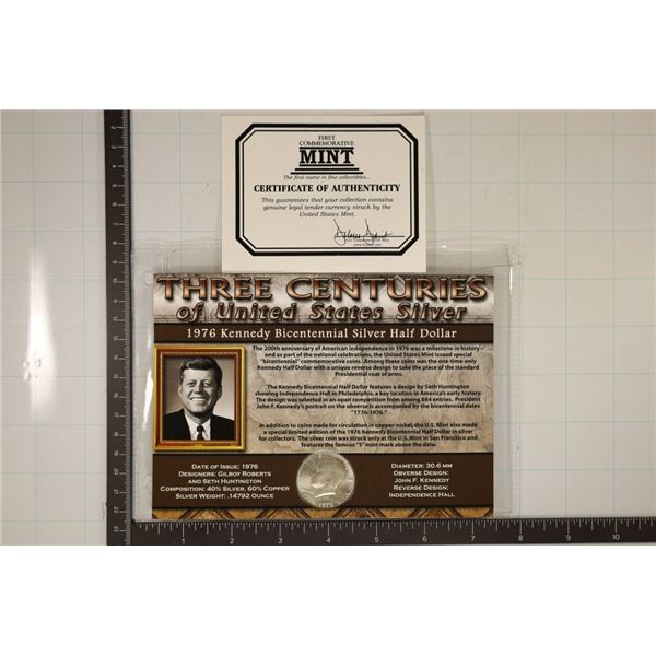 1976-S BICENTENNIAL 40% SILVER JOHN F. KENNEDY