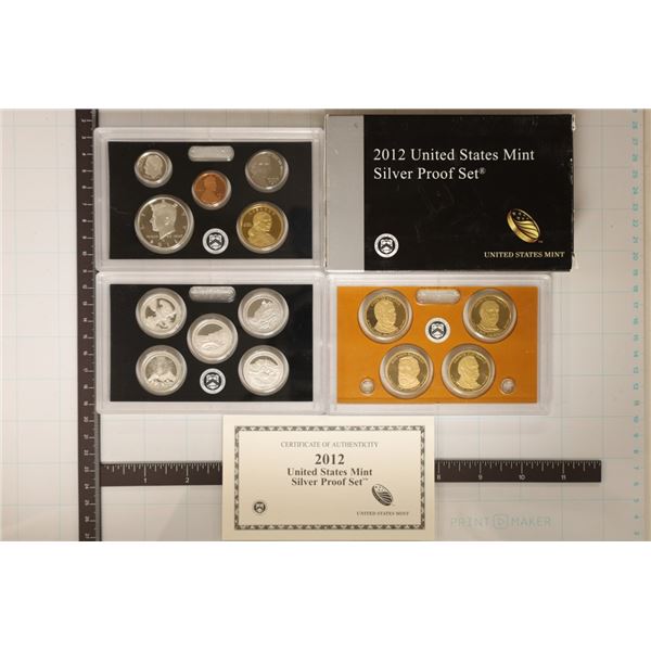 KEY DATE 2012 US SILVER PROOF SET (WITH BOX) AND