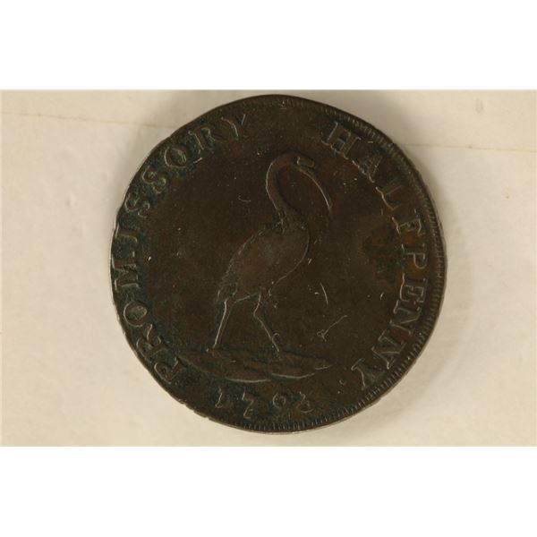 1793 CONDER TOKEN. THEY R MOSTLY 18TH CENTURY