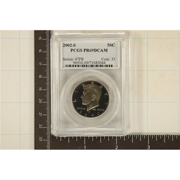 2002-S KENNEDY HALF DOLLAR PCGS PR69 DCAM