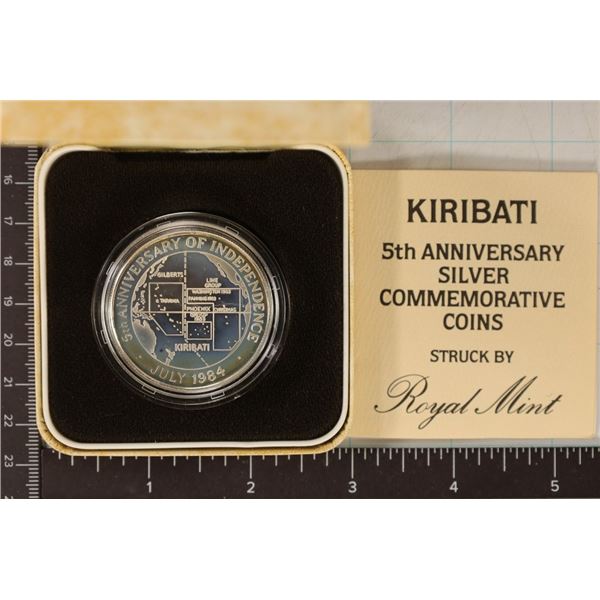 1984 KIRIBATI $10 PF STERLING SILVER COIN .841 OZ