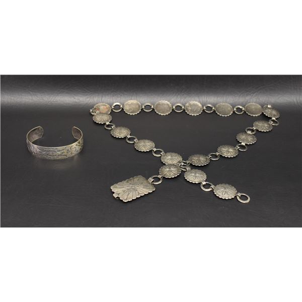 LINK CONCHO BELT AND BRACELET