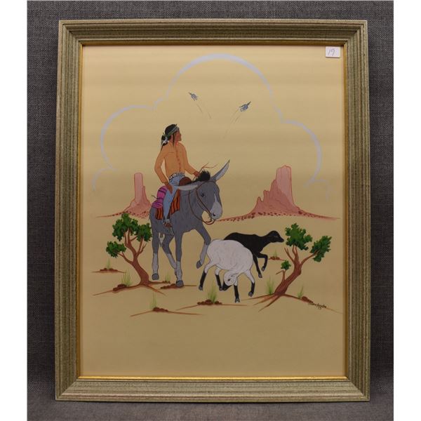 NAVAJO PAINTING (ERIACHO CURTIS)