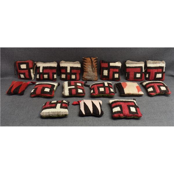 SIXTEEN NAVAJO TEXTILE ORNAMENTS