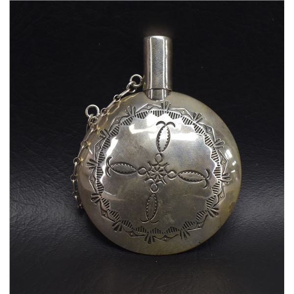 NAVAJO SILVER TABACCO CANTEEN