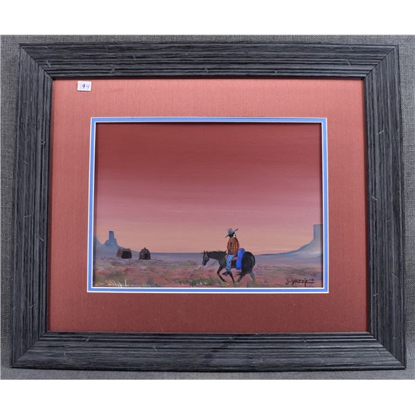 NAVAJO PAINTING (JOHNNY YAZZIE)